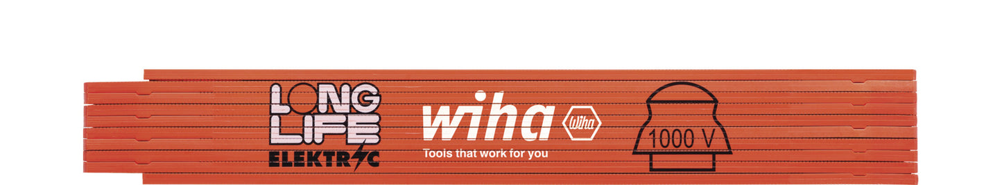Elektriker Gliedermaßstab Longlife 2m