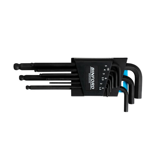 BINFORD Werkzeuge Winkelschlüsselsatz 9 tlg. 1,5-10mm - 6100006