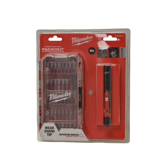 Milwaukee Shockwave Set 39 tlg + Leuchte - 4932498608