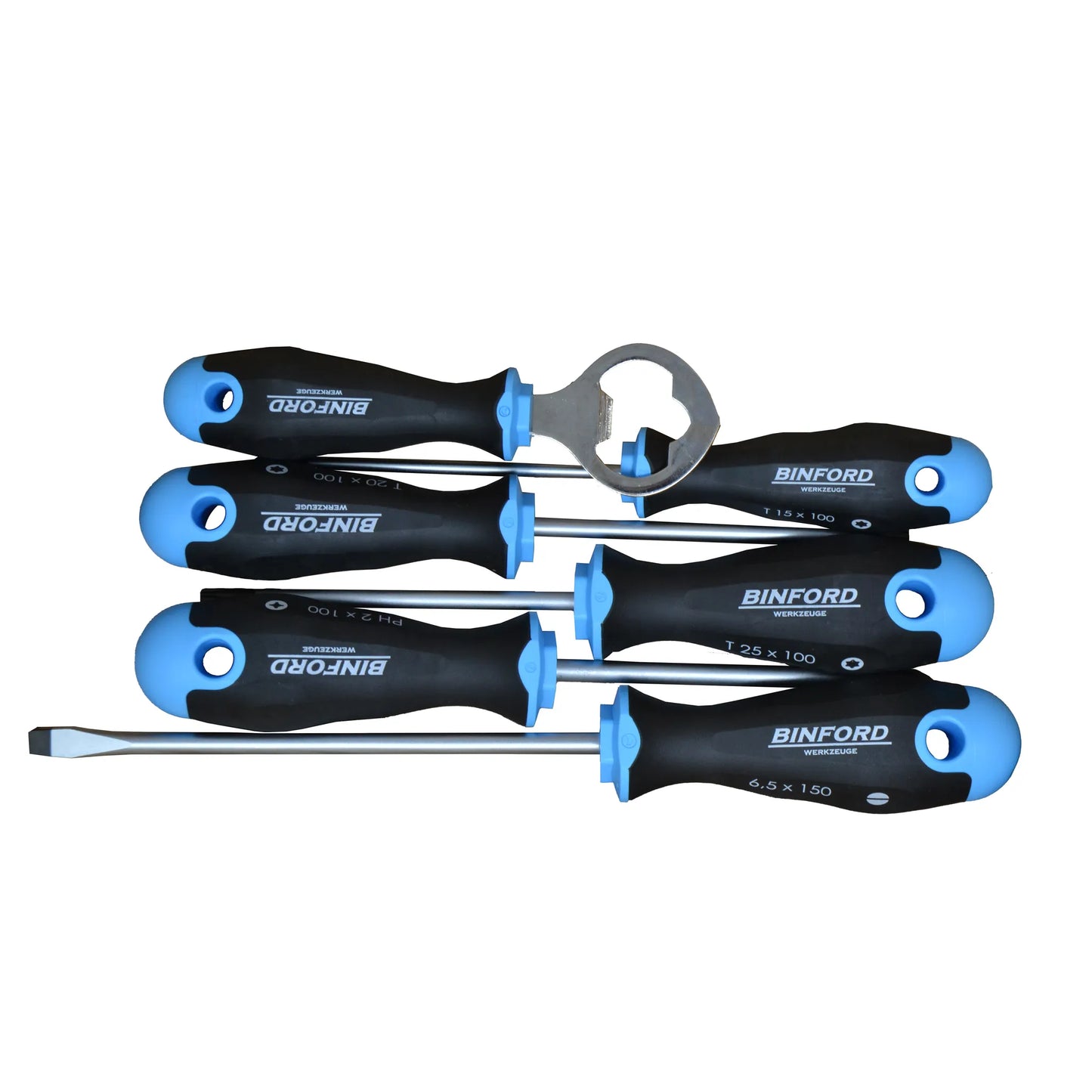 BINFORD Werkzeuge Schraubendreher Satz + Flaschenöffner 6 tlg. - 6100007