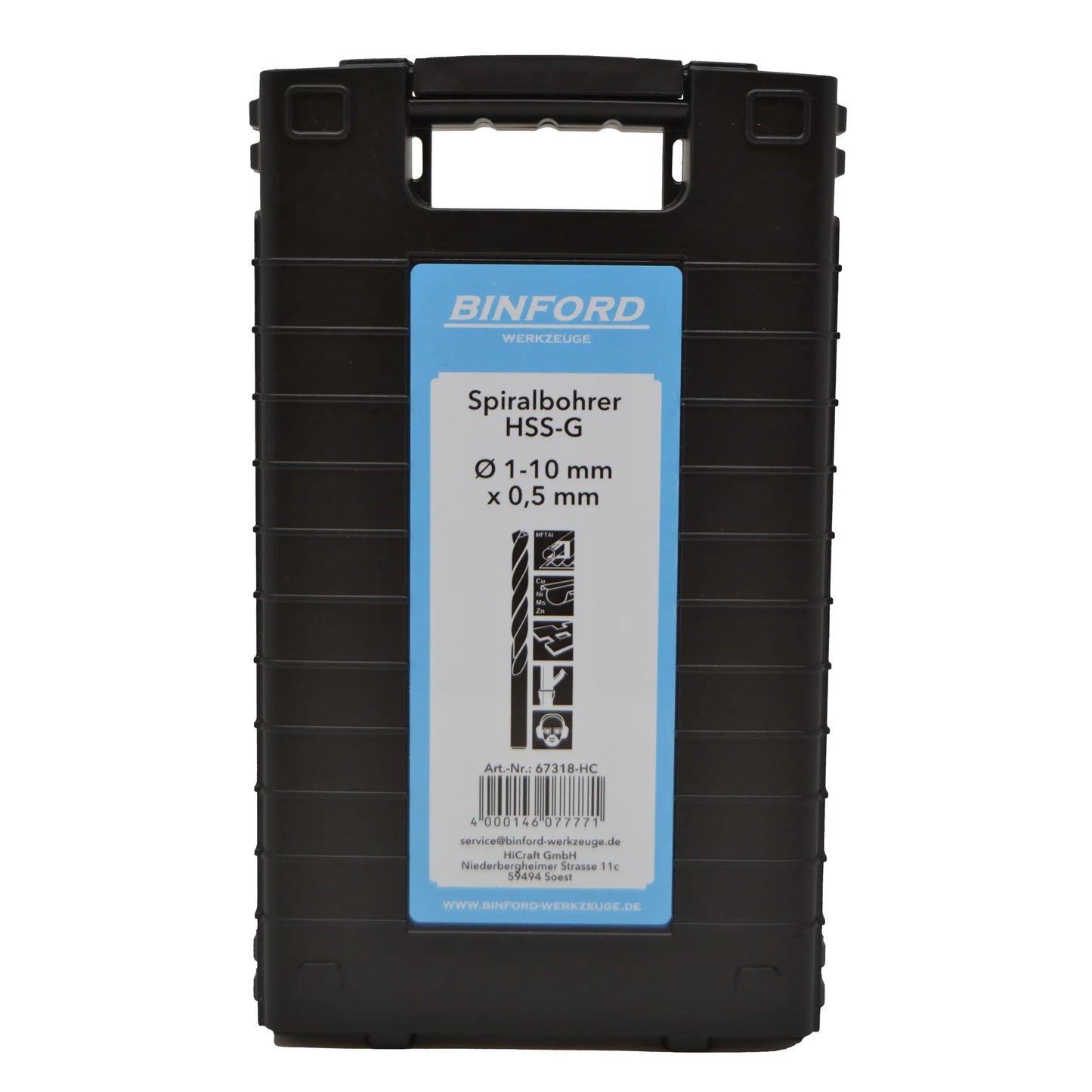 BINFORD Werkzeuge Bohrer-Set 19tlg. 1-10/0,5mm - 6100002