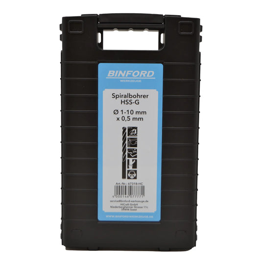 BINFORD Werkzeuge Bohrer-Set 19tlg. 1-10/0,5mm - 6100002