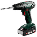 Metabo Akku-Bohrschrauber BS 18 (602207560); metaBOX 145; 18V 2x2Ah Li-Power + SC 30