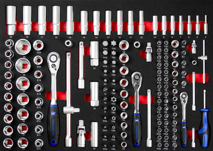 ProJahn Werkstattwagen Star mit 6 Schubfächern und 229 tlg. Zubehör - 4901-591