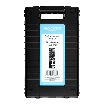 BINFORD Werkzeuge Bohrer-Set 19tlg. 1-10/0,5mm - 6100002