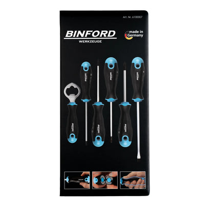 BINFORD Werkzeuge Schraubendreher Satz + Flaschenöffner 6 tlg. - 6100007