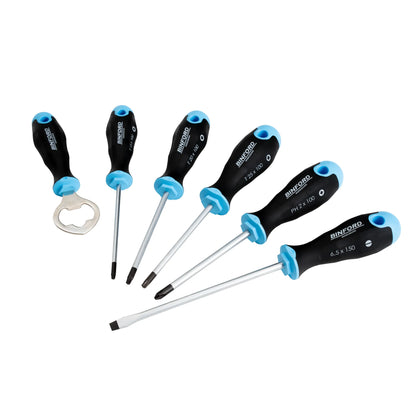 BINFORD Werkzeuge Schraubendreher Satz + Flaschenöffner 6 tlg. - 6100007