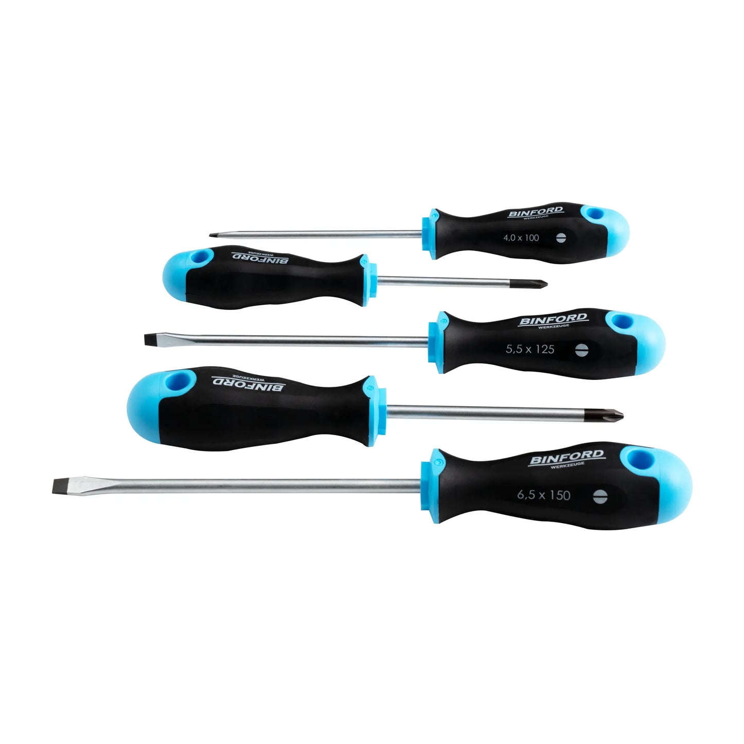 BINFORD Werkzeuge Schraubendreher Satz 5 tlg SL/PH - 6100009
