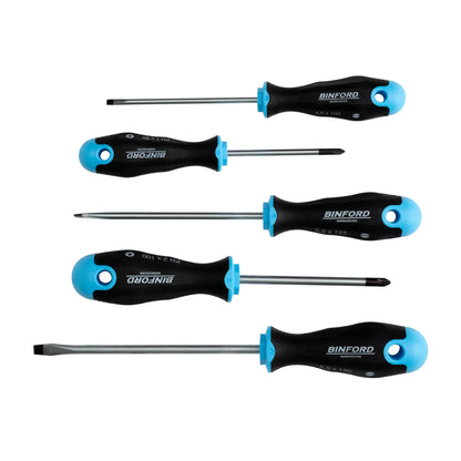BINFORD Werkzeuge Schraubendreher Satz 5 tlg SL/PH - 6100009