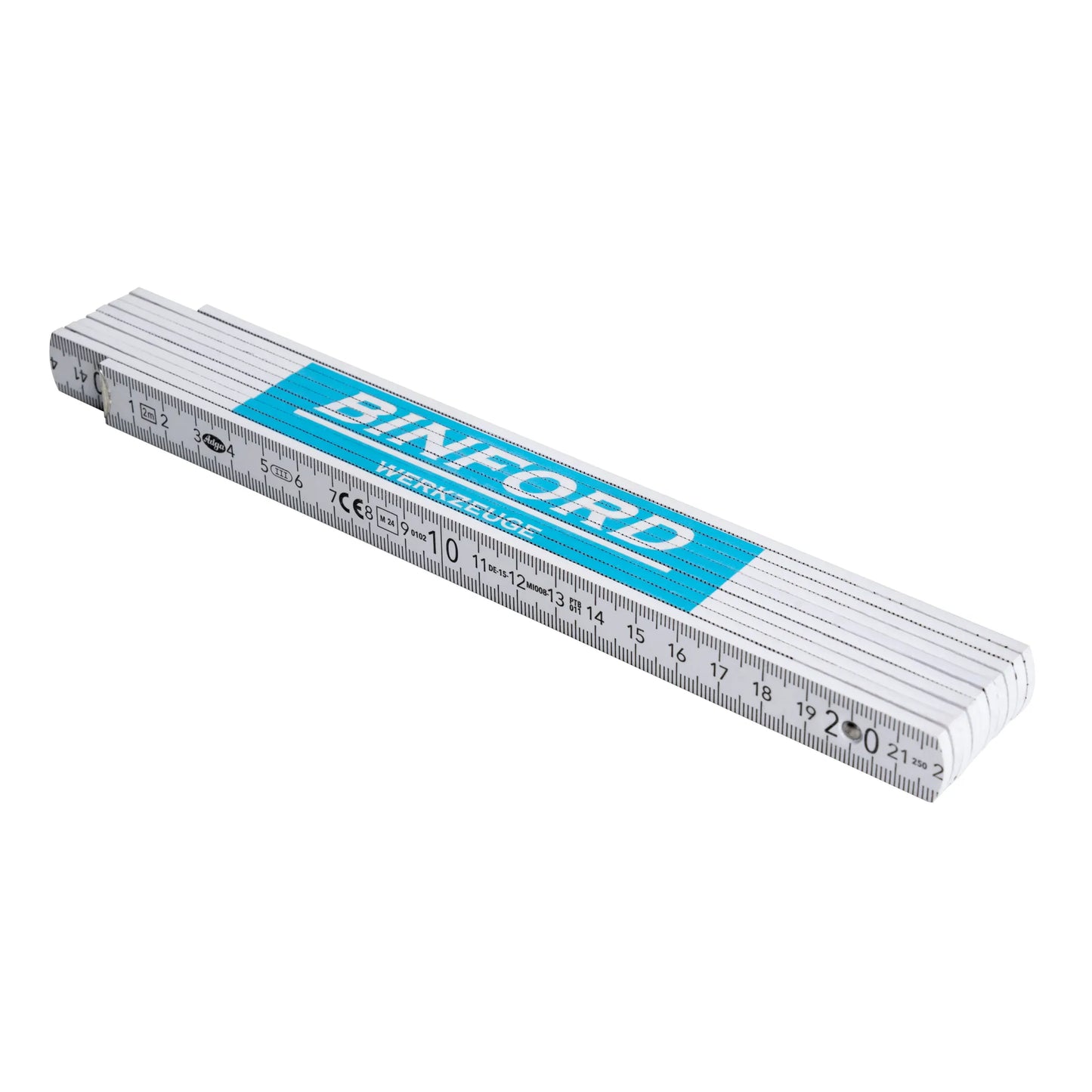 BINFORD Werkzeuge Holzgliedermaßstab 2m Buche weiß  - 6100020