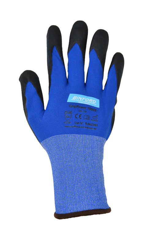 BINFORD Werkzeuge Arbeitshandschuh PowerGrip 10x