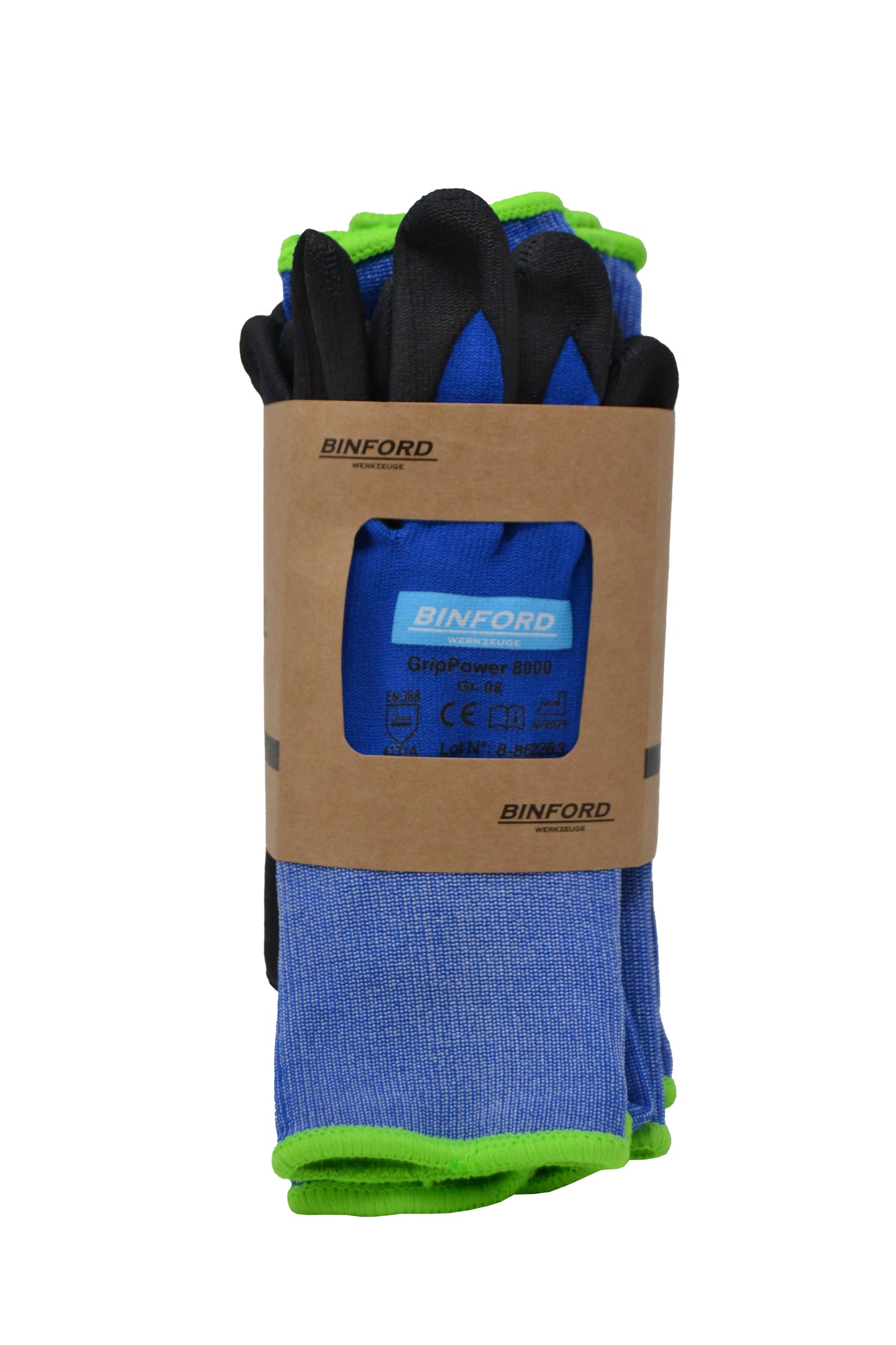 BINFORD Werkzeuge Arbeitshandschuh PowerGrip 10x