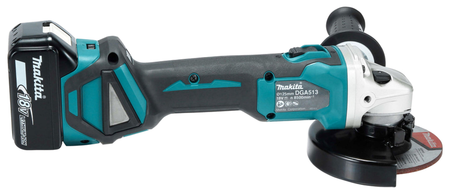 Makita Akku-Winkelschleifer DGA513 125 mm