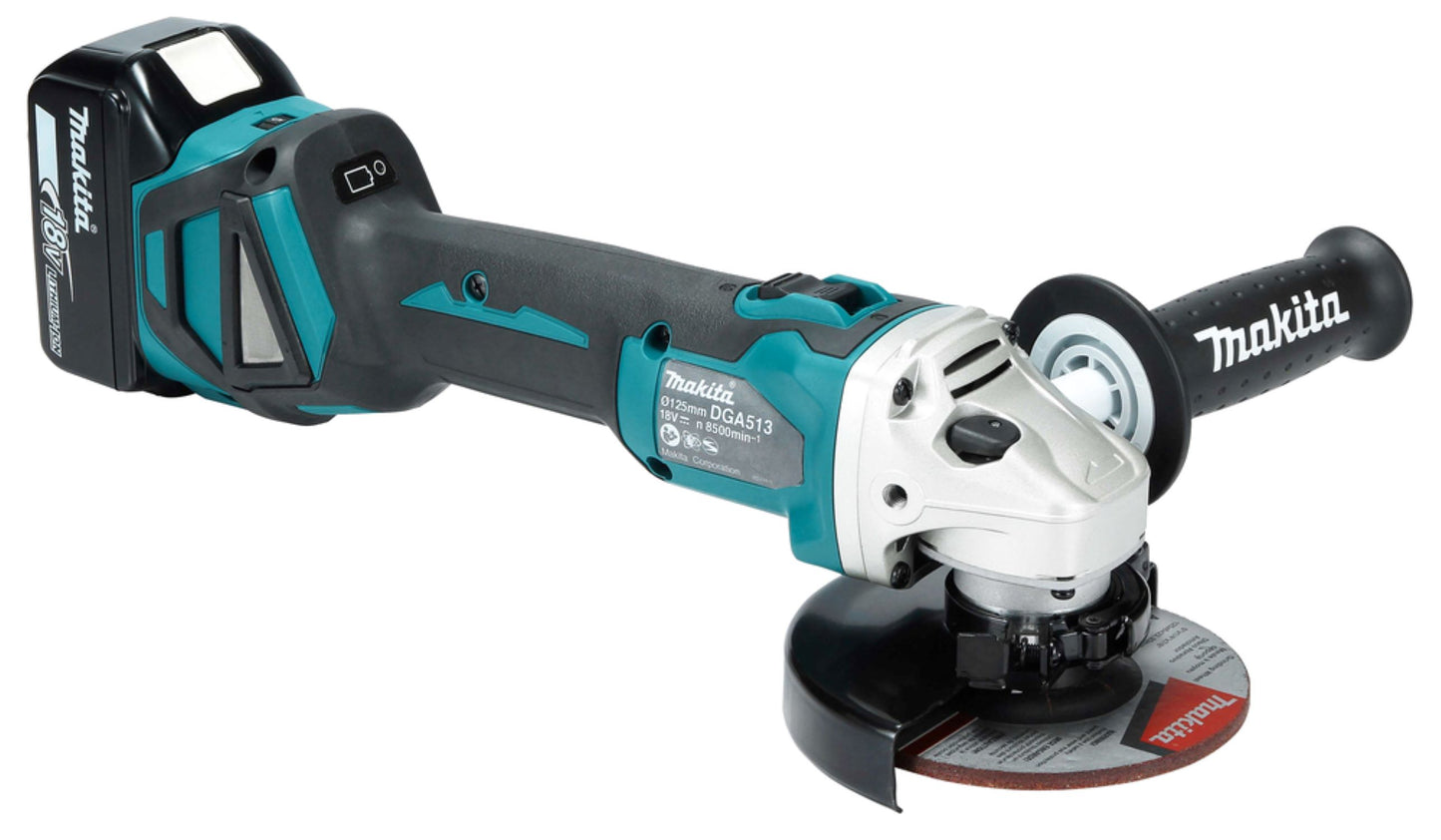 Makita Akku-Winkelschleifer DGA513 125 mm