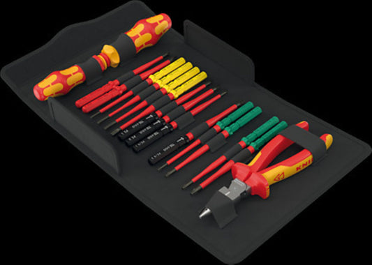 Wera Kraftform Kompakt VDE 17 extra slim 2 Tool Finder, 17‑teilig