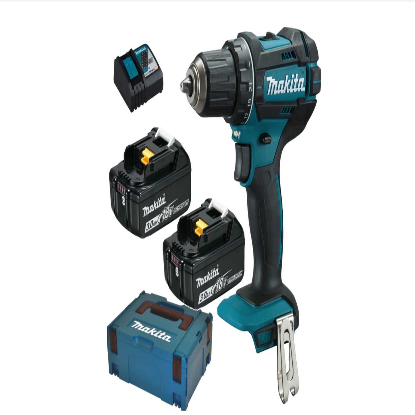Makita Akku-Bohrschrauber DDF482RFJ 18V / 3,0 Ah