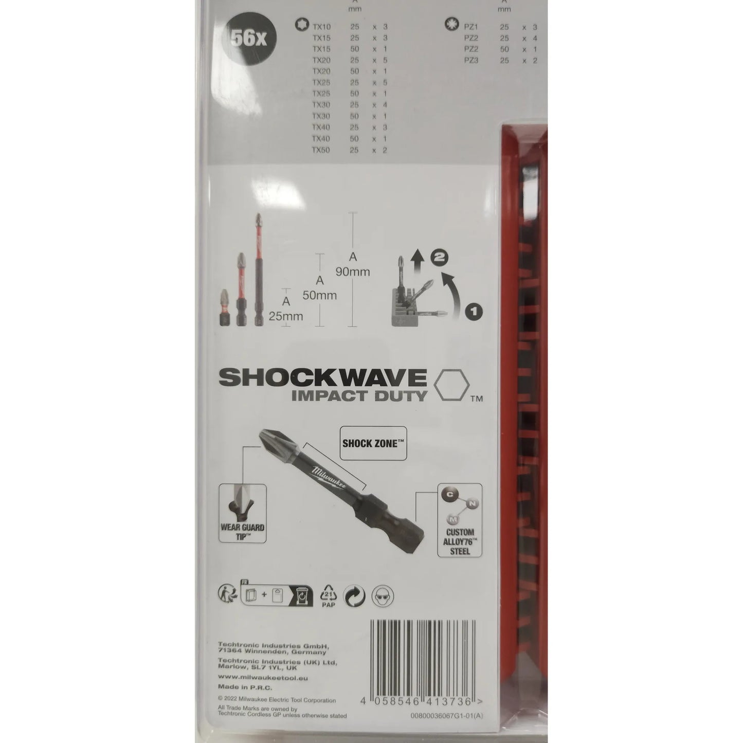 Milwaukee Shockwave Bit Set 56 tlg. - 4932492006