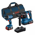 Kit Combo Bosch 2 pièces 18V : GSR 18V-45 + GBH 18V-22 + 2 x 4,0 Ah + Chargeur + Sac