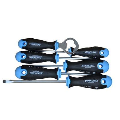 BINFORD Werkzeuge Schraubendreher Satz + Flaschenöffner 6 tlg. - 6100007