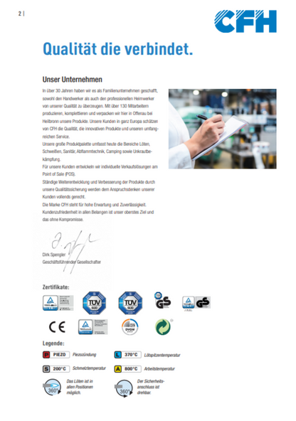 CFH Lötlampe LM 2000 - 521163