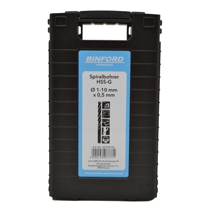 BINFORD Werkzeuge Bohrer-Set 19tlg. 1-10/0,5mm - 6100002