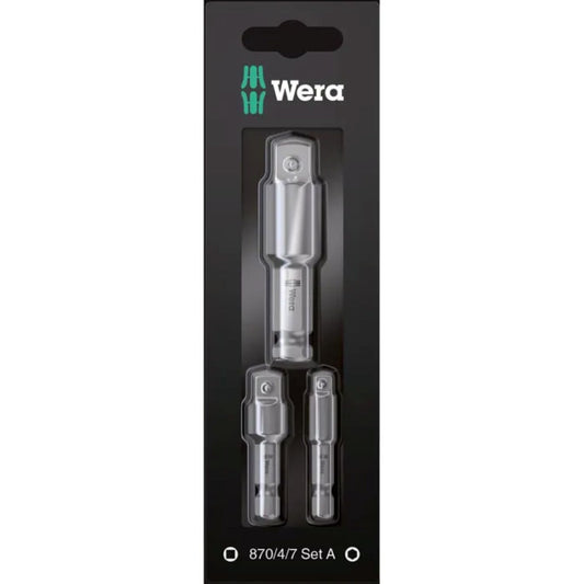 Wera Werkzeugschaftset 870/4/7 Set 3‑teilig