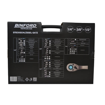 BINFORD Werkzeuge Steckschlüsselsatz 216tlg. - 6100028